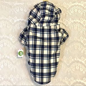 New Dog Plaid Jacket w/ Hood- small